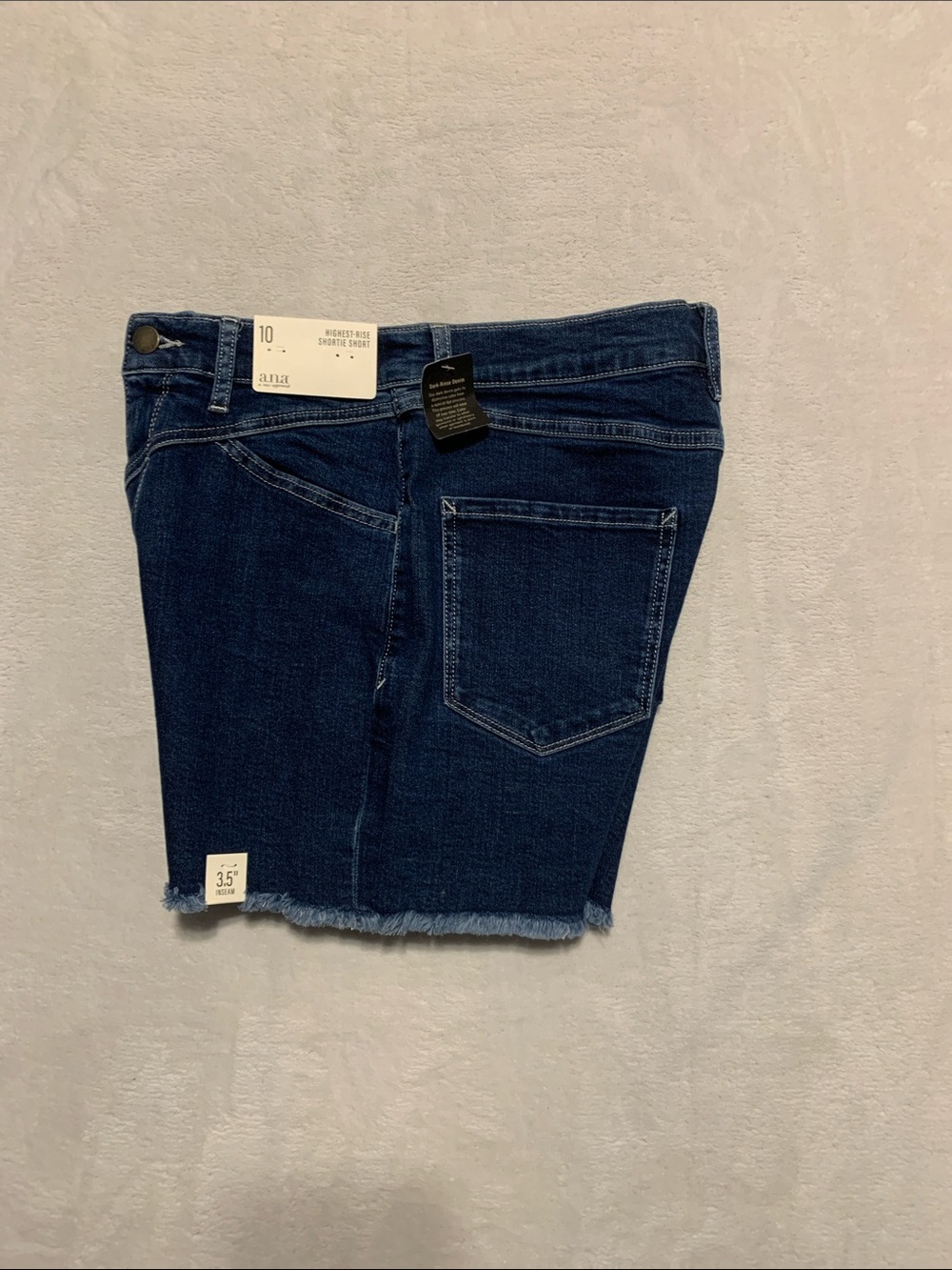 NWT a.n.a shortie Shorts size 10 denim highest rise - Picture 6 of 9
